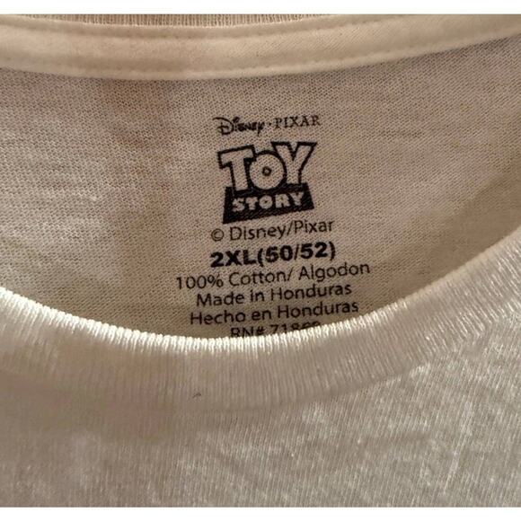 Disney Pixar Toy Story T Shirt Mens 2XL White Aliens Graphic Crew Neck Pullover - Picture 3 of 5